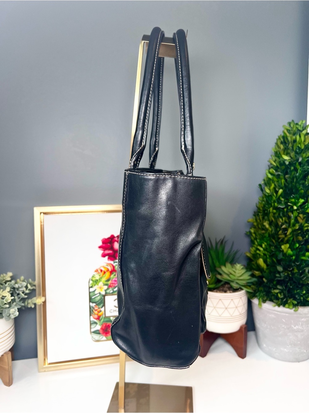 Kate Spade Front Pocket Quinn Tote in Black Leather with COA - Picture 6 of 16